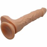 Baile Pretty Love Bodach – system wibracji i rotacji 20 cm, TPR, jasnobrązowy, przyssawka