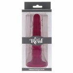 Get Real Dong 12 cm czerwony – silikon premium, przyssawka, anatomiczna powierzchnia