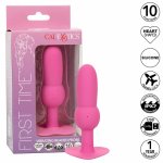 CalExotics First Time Wibrująca sonda koralikowa, 10 trybów, różowa, USB