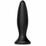 Mr. Play Wibrator Analny 12 Trybów – USB, silikon medyczny, wodoodporny, czarny