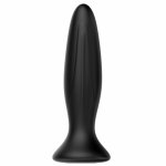 Mr. Play Wibrator Analny 12 Trybów – USB, silikon medyczny, wodoodporny, czarny