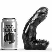 All Black Model 15 cm – Anatomiczny kształt, gładka powierzchnia, trwałe tworzywo