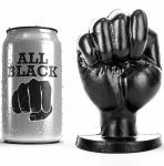All Black Model 220441 – Czarna anatomiczna nakładka PVC, 13 cm, wodoodporna