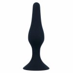 Intense Anal Level 2 Czarny – Klasyczny model silikonowy, stożkowy, 11,5 cm