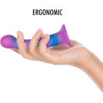 MYTHOLOGY Dion Galactic S – Anatomiczny model silikonowy z bazą, galaktyczny, 15 cm