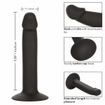 CalExotics Stud Wąski Model Analny silikonowy z przyssawką, czarny, 13 cm