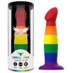 MYTHOLOGY Garrick Pride M – Kolorowa maszyna intymna, silikon medyczny, 16,5 cm