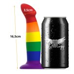 MYTHOLOGY Garrick Pride M – Kolorowa maszyna intymna, silikon medyczny, 16,5 cm