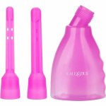 CalExotics Ultimate Douche ROZ system higieniczny z dwoma końcówkami, przezroczysty/różowy