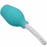 MR PLAY gruszka do higieny analnej silikonowa, niebieska, 220 ml, ergonomiczna