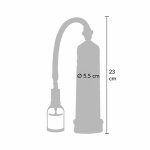 TOYJOY Power Massage Pump – przezroczysta rękawica z miarką, system podciśnienia 23 cm