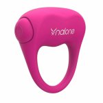 Nalone Love Pink silikonowy pierścień wibracyjny wodoodporny, różowy, AG13