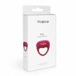 Nalone Love Pink silikonowy pierścień wibracyjny wodoodporny, różowy, AG13
