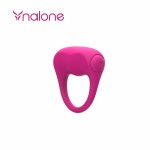 Nalone Love Pink silikonowy pierścień wibracyjny wodoodporny, różowy, AG13