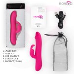 Moressa Molly Premium silikonowy model z podwójnym systemem, 205 mm, USB, fioletowy