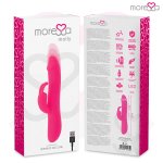Moressa Molly Premium silikonowy model z podwójnym systemem, 205 mm, USB, fioletowy