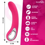 Moressa Nelson Premium silikonowy model intymny, 12 trybów, ładowanie USB, fioletowy