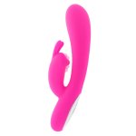Moressa Telmo Premium silikonowy model intymny, 19,5 cm, USB, LED, podwójna stymulacja