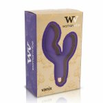 Womanvibe Vanix silikonowy stymulator unisex, fioletowy, 12,1 cm, 1 tryb, baterie