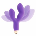 Womanvibe Vanix silikonowy stymulator unisex, fioletowy, 12,1 cm, 1 tryb, baterie