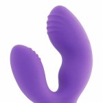 Womanvibe Vanix silikonowy stymulator unisex, fioletowy, 12,1 cm, 1 tryb, baterie