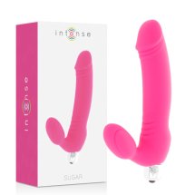 Intense Sugar Fuksja silikonowy model wibracyjny, 7 trybów pracy, 17,5 cm
