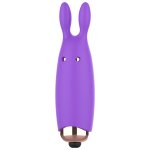 Womanvibe Bugsy silikonowy stymulator typu królik, mini, fioletowy, 2,4x7,3 cm