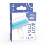 CASUAL LOVE Finger Fun Niebieski – elastyczny stymulator palcowy z wibracją