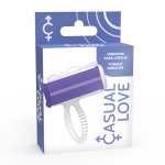 CASUAL LOVE Jezyk Wibrujący Fioletowy – mini masażer palcowy, elastyczny