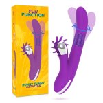 Fun Function Bunny 2.0 model rotacyjny, silikonowy, 7 trybów, USB, 24 cm