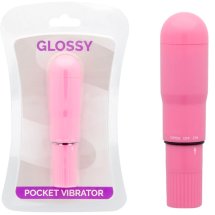 Glossy Brilliant model Deep Rose – kompaktowy wibrator wodoodporny, ABS, 107 mm