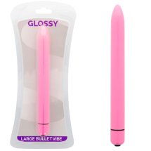 Glossy Slim Vibrator Deep Rose – precyzyjny model wodoodporny, ABS, 165 mm