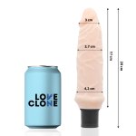 LoveClone Ivar 20 cm samosmarujący model z regulacją wibracji, TPR/ABS, wodoodporny