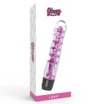 Glossy Lenny Pink – model wibrujący, wodoodporny, 14 cm, TPE Platinum, różowy
