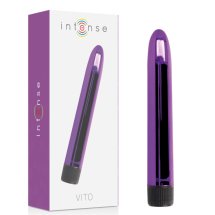 Intense VITO masażer intymny liliowy 17 cm, wodoodporny, ABS, mocne wibracje