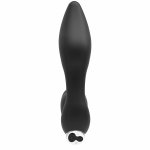 Addicted Toys Masażer Prostaty Model 6 Czarny – ładowalny, silikon medyczny, 10 trybów