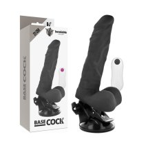 Basecock Model Remote Flex Czarny 21cm – system przegubowy, TPE, pilot przewodowy, 12 trybów