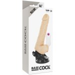 Basecock Wibrator Zdalnie Sterowany 19,5 cm – elastyczny model TPE z przyssawką, 12 trybów