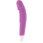 Dolce Vita Classic Violet – model intymny silikonowy, 7 trybów, zdejmowana osłona, 158 mm