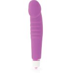 Dolce Vita Classic Violet – model intymny silikonowy, 7 trybów, zdejmowana osłona, 158 mm