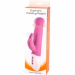 Seven Creations Euphoric Rabbit – wibrator obrotowy USB, 7 programów, 23,4 cm, fioletowy