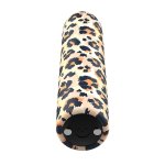 CalExotics Custom Bullets Leopard – mini masażer 10 trybów, magnetyczny port USB, silikon