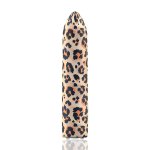 CalExotics Custom Bullets Leopard – mini masażer 10 trybów, magnetyczny port USB, silikon