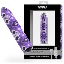 Custom Bullets Snake Fioletowy – maszyna relaksacyjna 10 trybów, magnetyczne ładowanie USB