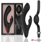 Anne's Desire AD Rabbit Czarny – System WATCHME, Zdalne Sterowanie, 2 Silniki, 20 cm