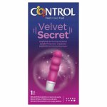 Control Velvet Secret Mini – Kompaktowy Stymulator Silikonowy, 10 cm, 4 Poziomy Wibracji