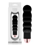 Dolce Vita Black Six – Wibrujący Model z Akumulatorem, 7 Trybów, Silikon Medyczny, 13 cm