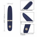 CalExotics Chic Daisy Mini – Masażer wodoodporny, 10 trybow, silikon medyczny, 10,7 cm