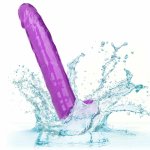 CalExotics Size Queen Violet 25,5 cm – Elastyczny model z przyssawką, TPR, fioletowy