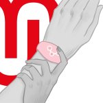 Watchme Smart – Zegarek bezprzewodowy kontroler, miękki silikon rożowy, IPX7